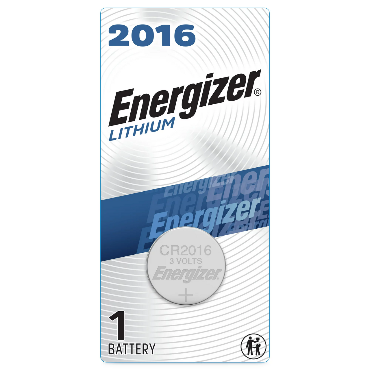 Eveready Energizer Watch Batteries Ecr2016Bp, 3 V, 6 Ea